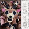 New 99 Night Deer Plush Doll 99 Night Forest Anime Peripheral Toys Kawaii Fans Christmas Gift Cartoon Soft Stuffed Ornament Doll