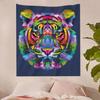 Colorful Tiger Tapestry