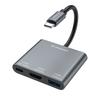 USB-C Hub Splitter To USB-C USB-A HDMI PD 10 Gb/s 4K - Gray