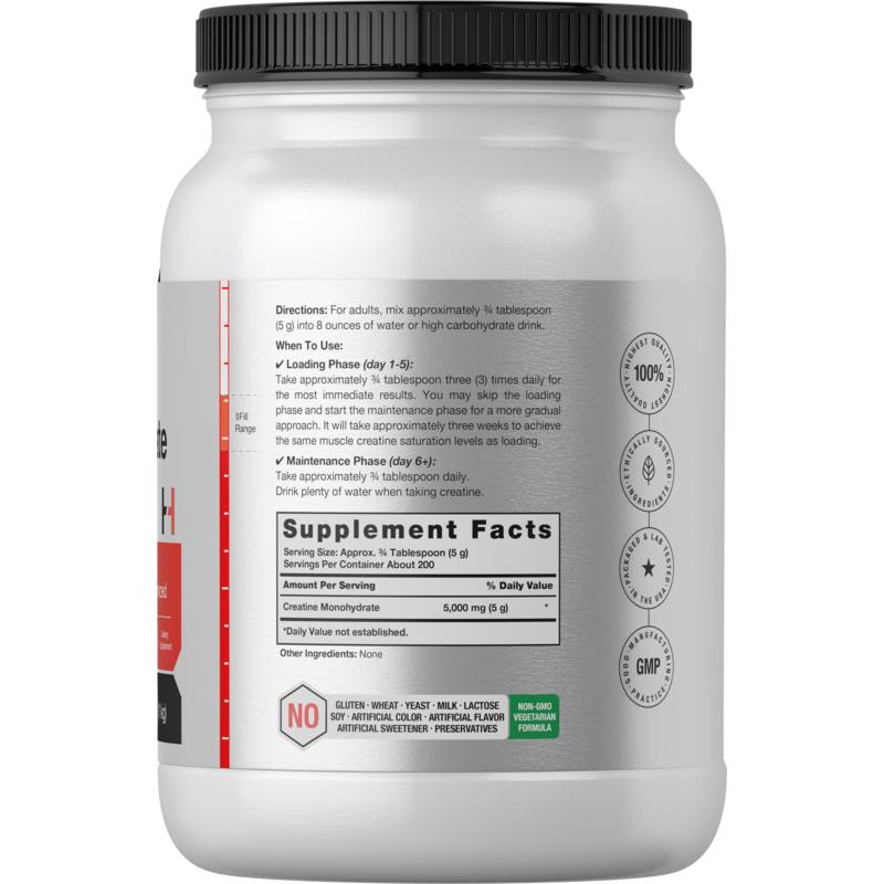 Horbach Creatine Monohydrate Powder, 1 kg, unit