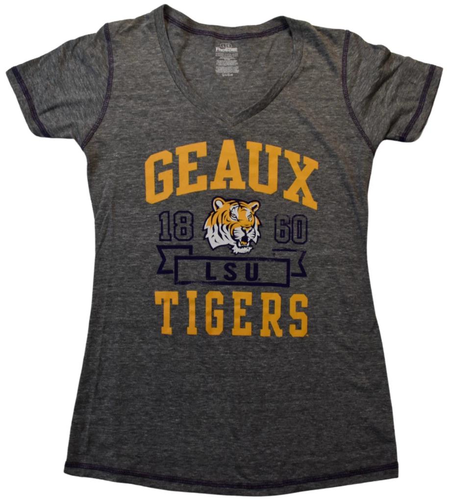 Pro Edge Juniors Louisiana State LSU Tigers 1860 Geaux Tigers Shirt New S, M, L