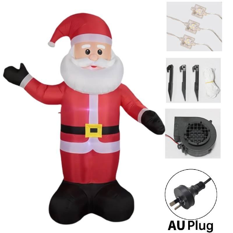 Brightly Lit Inflatable Christmas Santa Claus For Cheerful Outdoor Holiday Party Decoration