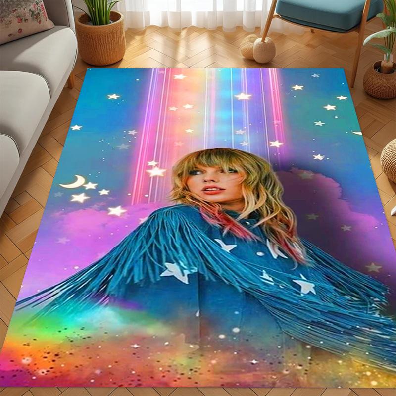 Starry Dreams Rainbow Hues Carpet Living Room and Bedroom Mats Floor Mats Dormitory Decoration Room Fashion