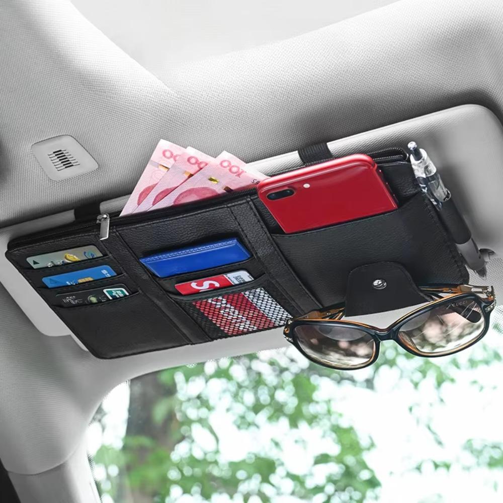 Multifunctional Car Styling Visor Zipper Type Sunshade Cover New Auto Sun Visor