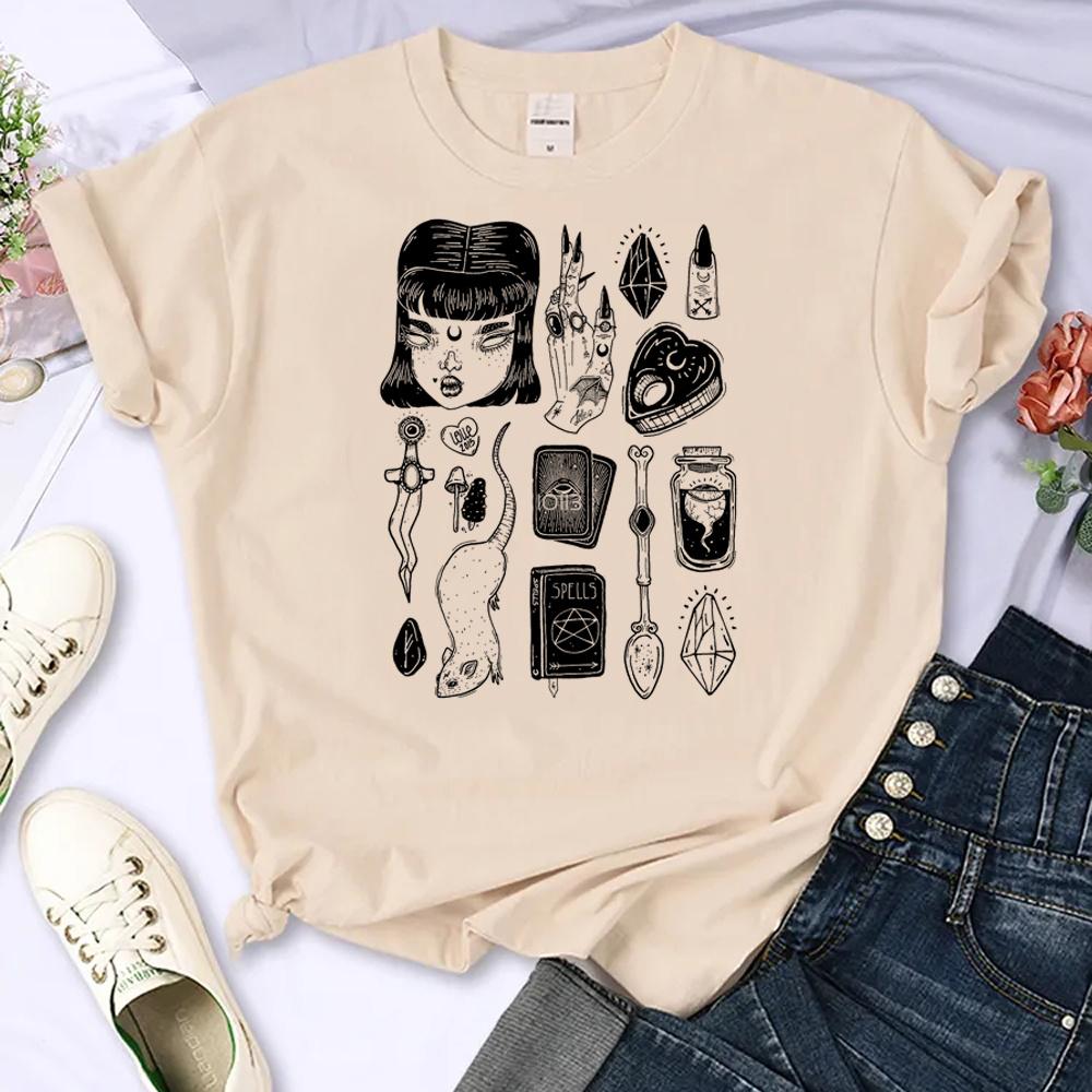 Witch Tee Women Streetwear Anime Harajuku T Shirt Female Comic Harajuku Clothing