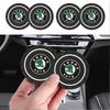 2pcs Car Badge Coaster Water Cup Holder Anti-slip Pad Bottle Slot Non Slip Mat For Rapid Fabia 1 2 Octavia A7 Yeti Superb