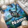 Benutzerdefinierter Name Personalisierter Avatar Druckteppich, Vielseitiger Wohnkulturteppich, für Spielzimmer, Wohnung, Balkon, Eingangsbereich, Flur Geschenk