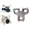 Metal Drum Set Mounting Clamps Hardware Clamp Drum Clamp Connector Drum Expansion Clip Three Hole Drum Seats Connector