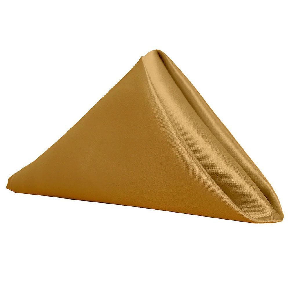 Restaurant Solid for Wedding Party Dinner Table Napkins Satin Cloth Napkins with Hemmed Edges