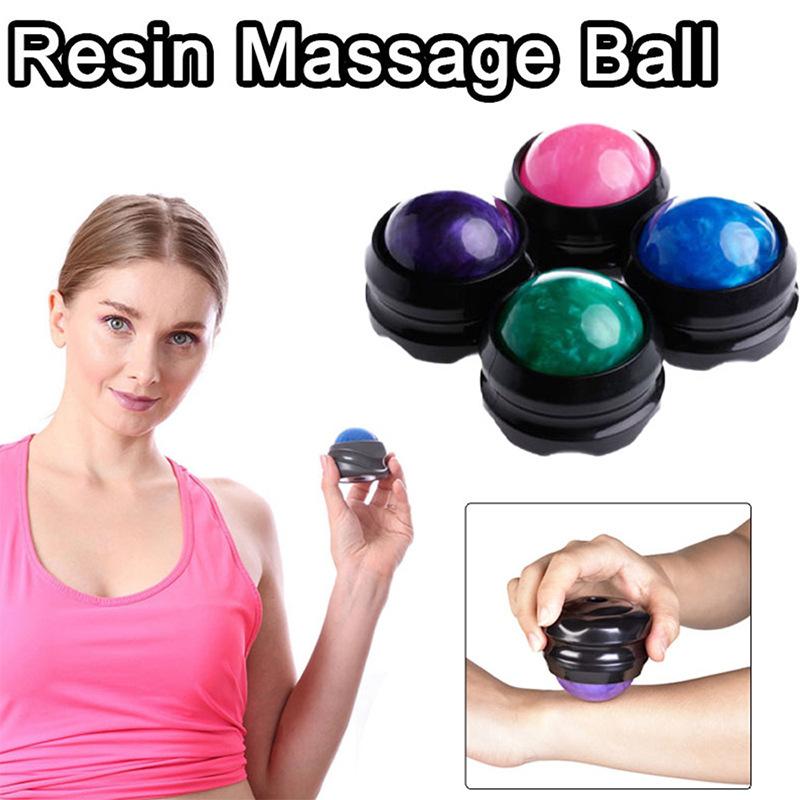 Rouleau Masseur Manuel à Bille Relâcheur Taille Hanches Relaxation Musculaire Boule de Massage Libération du Stress Soulagement Douleurs Corporelles Thérapie Pied Dos