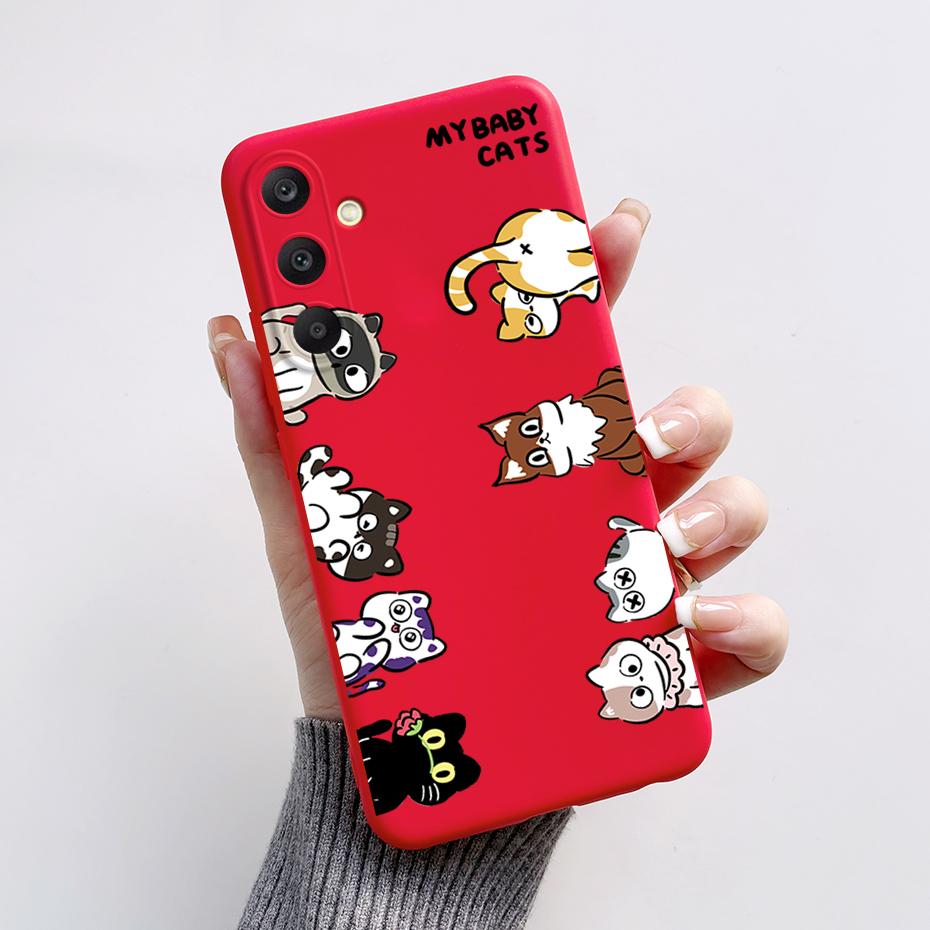 For Samsung A25 5G Case SM-A256B Stylish Painted Soft Silicone Shockproof Cover For Samsung Galaxy A15 A25 A35 A55 5G 2023 Capa