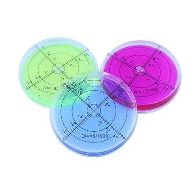 66*10mm Wasserwaage Gradmarkierung Oberfläche Rund Nivellierperle für Messwerkzeug Fünf Farben erhältlich 1 STÜCKE