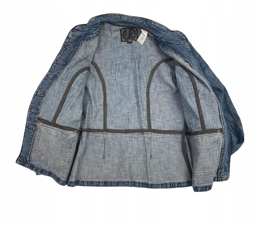Blauwe denim jas voor dames PETER GOLDING M - Gebruikt