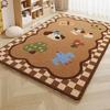 Cartoon Puppy Easy Clean Carpet for Living Room Cute Decoration Bedroom Bedside Fluffy Rug Non-slip Soft Large Foot Mat for Kids