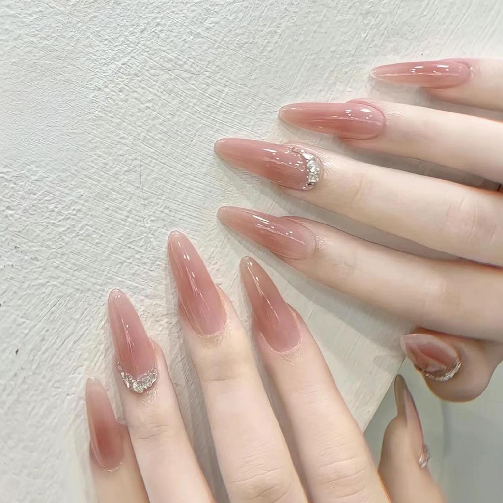 Gradient Amber Gold Foil Removable Nail Stickers - Autumn/Winter Collection