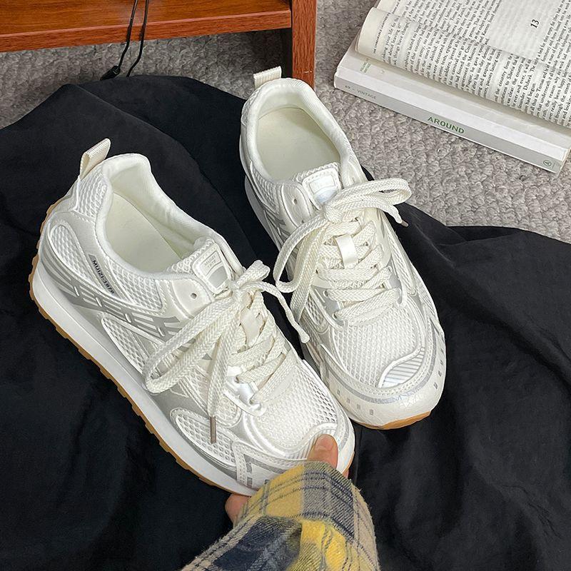 Height-increasing Mesh Breathable Forrest Gump Shoes Summer New Retro German Training Sports Leisure Lightweight Fashion Dad Shoes