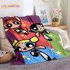 Cartoon Super Flying Girls Blanket Classic Anime Blanket Soft Lightweight Blanket for Sofa Bed Decor 90s Gifts Fannel Blankets