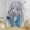 Eromanga Sensei Elegantní pokojové závěsy 2 kusy Stínidla Zatemňovací závěs Moderní obývací pokoj Závěsy pro kameru Tyl do ložnice