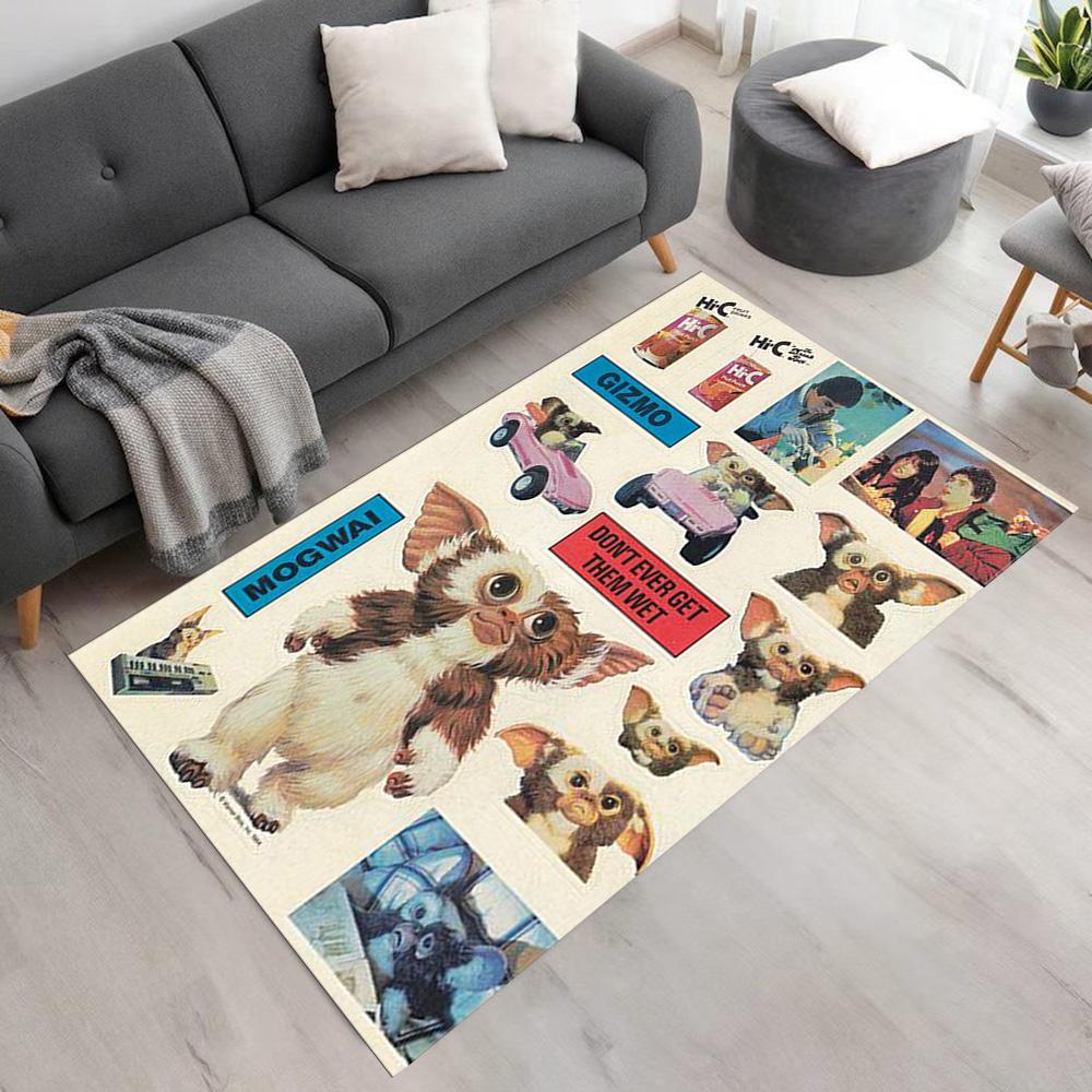 Gremlins Floor Rug Office Rug Design for Dormitory Living Rooms Dining Room Study Room Anti-slip Rug Office Home Decor