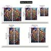 Colorful Bohemian Mandalas Print Drapes Room Darkening Window Curtains for Home Decor,Rod Pocket Blackout Curtains Bedroom