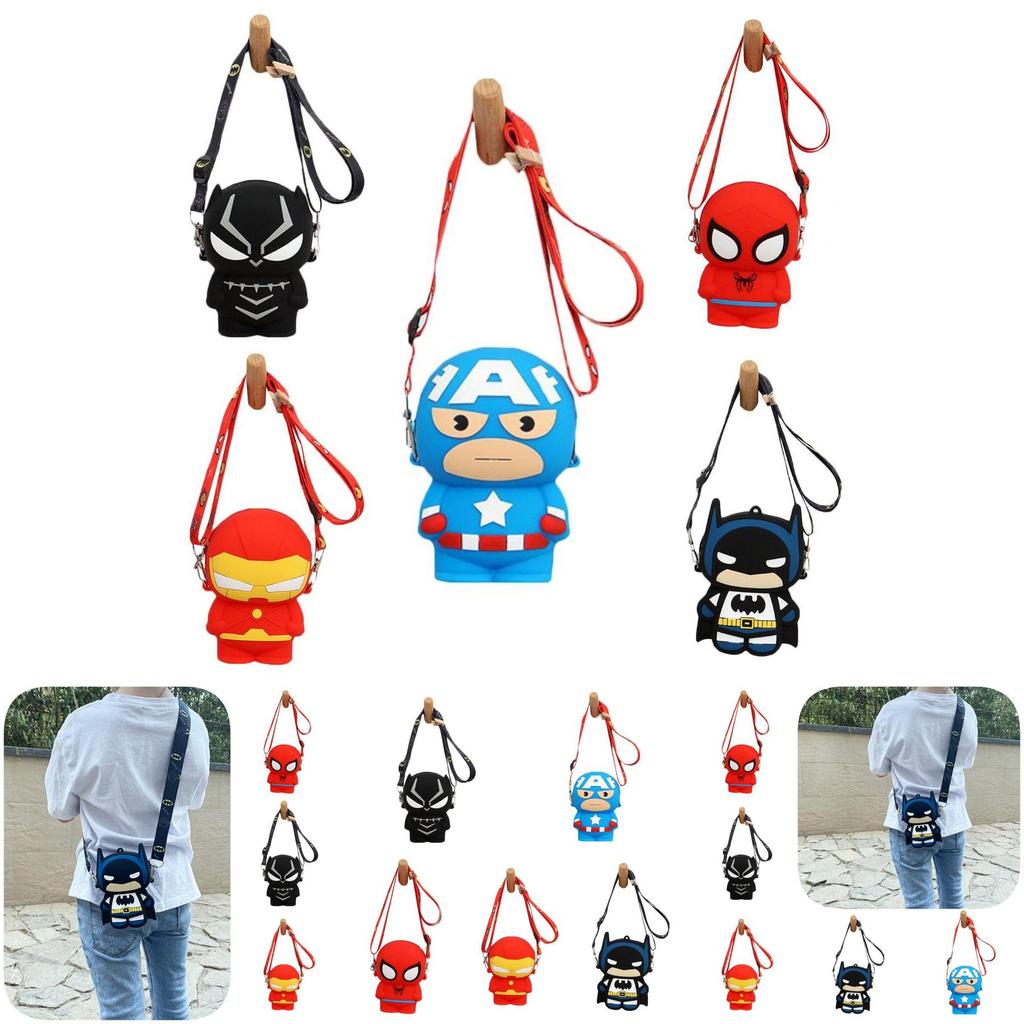 Childrens Spider Man Silicone Pocket Bag With Large Capacity And Durable Design For Girls And Boys