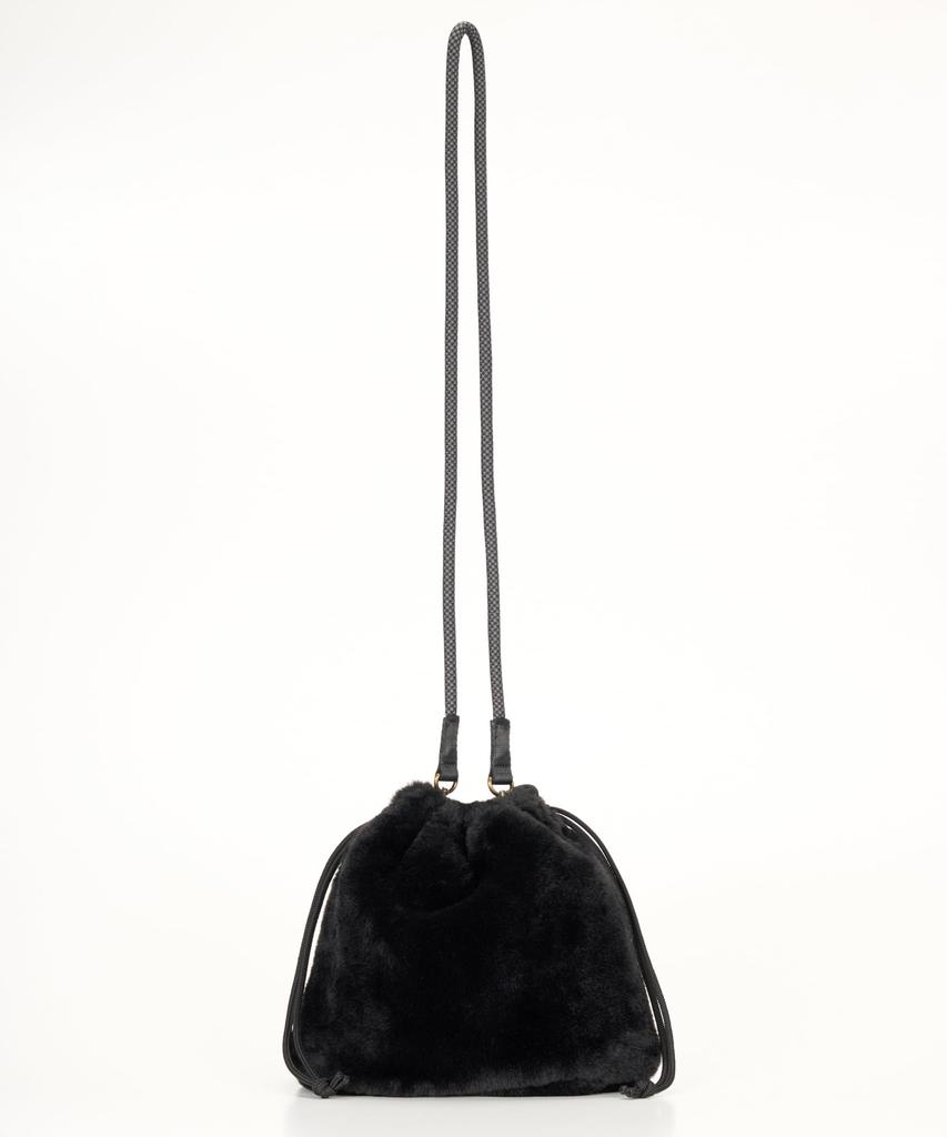 Fur shoulder bag