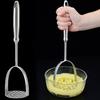 304 Stainless Steel Potato Masher Long Handle Food Grade Multifunctional Manual Carrot Vegetable Food Mashing Tool