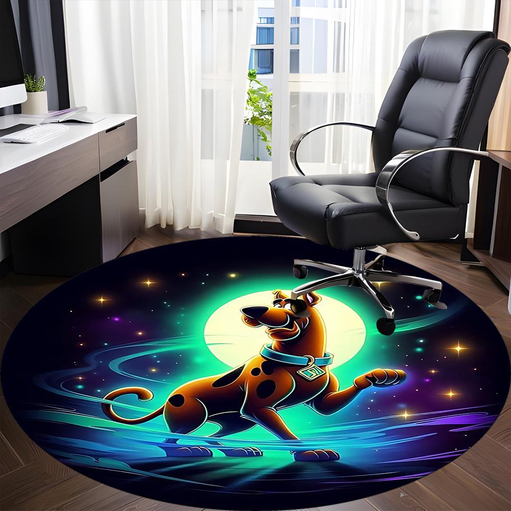 1pc Scooby-Doo Chair Carpet for Office Non-Slip,Machine Washable Rug for Office, Room - Holiday Decor - Machine Made yy251017218
