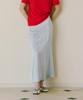 Green Butter Silky Banding Skirt (Light Blue)