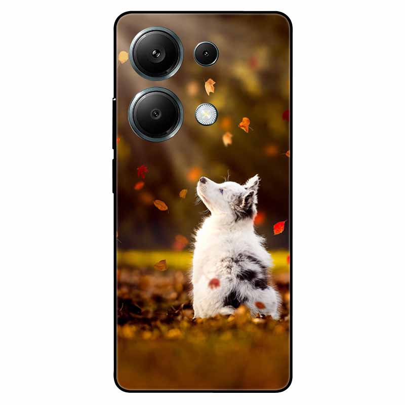 For Xiaomi Poco M6 Pro 4G Case TPU Soft Painted for Xiaomi Poco M6 Pro Global Silicone Cover Lovely Fundas On M6Pro Protective