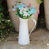 Vintage Shabby Chic Flower Vase Tin Pitcher Jug Metal Wedding Home Decor 20Cm