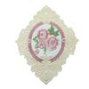 Oval Lace Embroidered Coaster Anti-scald Photo Props Insulation Dining Mat European Style Headboard Decorative Pad