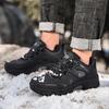 Heren Wandelschoenen Winter Outdoor Sneeuw Katoenen Laarzen Waterdicht Leer Sport Trekkingschoen Warm Pluche Bergbeklimming Sneakers Maat 39-47
