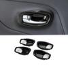 Car Inner Door Handle Bowl Panel Cover 4PCS For Jeep Renegade 2016+ Bright Black