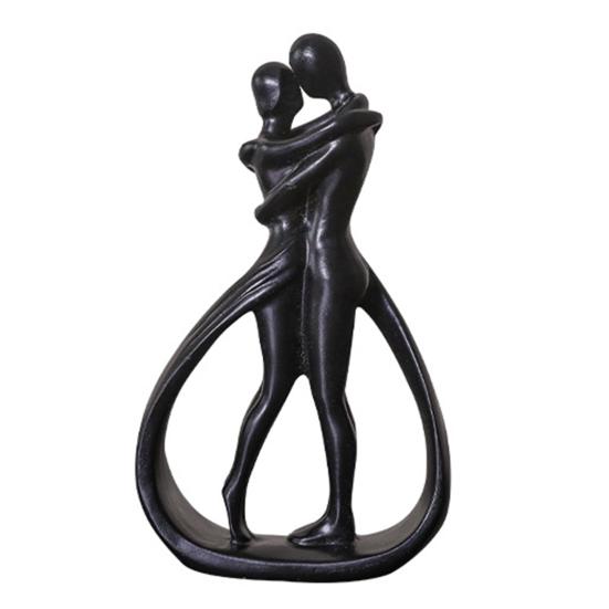 Hugging Couple Figurine Embracing Men Women Resin Statue Sculpture Home Office Wedding Party Anniversary Desktop Decoration Ornament