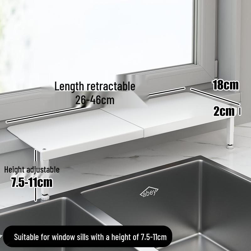 Multi-Layer Kitchen Sink Shelf: Punch-Free Window Sill Extension