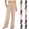 Women Yoga Lounge Pants High Waist Wide Leg Comfy Stretch Casual Pull On Pants with Pockets for Workout Travel Daily Wear