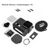 Sport Camera Silicone Protective Case Cover With Len Cap And Hanging Rope For Gopro Hero 2024 Glass Screen Protector