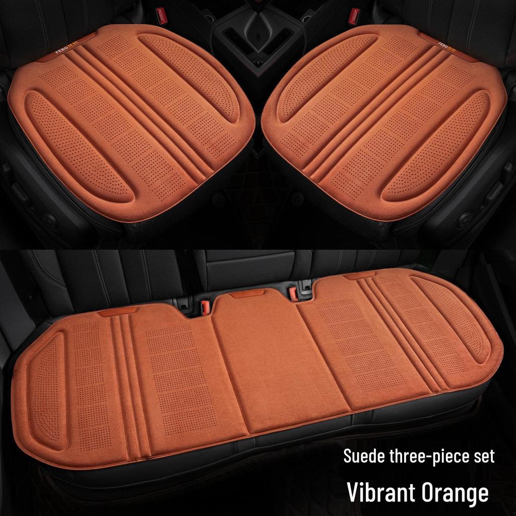 Luxeed Car Universal All-Season Breathable Suede Seat Cushion for S7/R7 Models