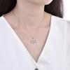 Infinite Love Diamond Heart Pendant Necklace For Women Minimalist Design Delicate Collarbone Chain