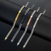 European and American Fashion Chain, Trapezoidal Curved Strap Bracelet, Adjustable for Women, Titanium Steel Bracelet, Bracelet Does Not Fade