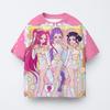 Kpop Witch Hunting Group 3D Printing Children's T-shirts, Girls' Cartoon T-shirts, Boys' Anime T-shirts, Children's Kawaii T-shi