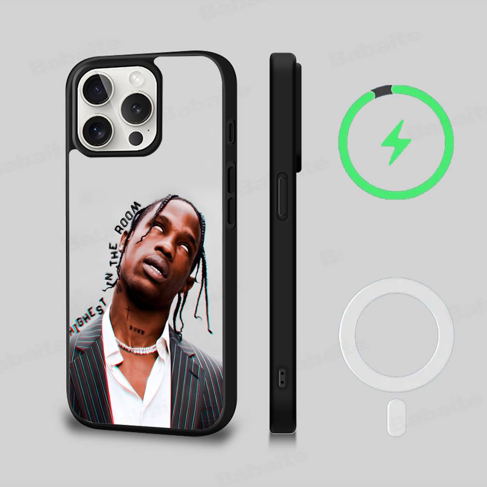 Luxury Travis Scott Cactus Jack Phone Case For IPhone 17 16 15 14 13 12 11 Pro Max Plus For Magsafe Magnetic Shell