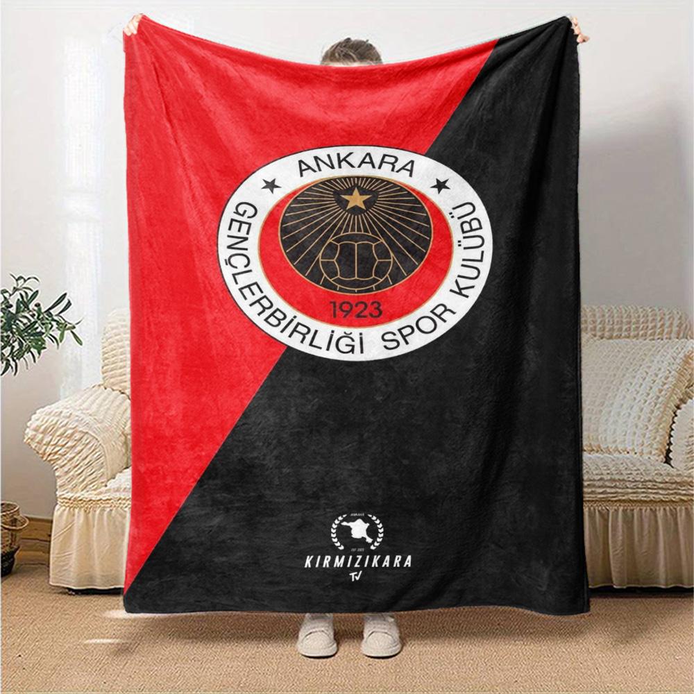 Gençlerbirliği Print Flannel Blanket High Quality Warm Comfortable Cover for All Seasons Perfect for Gifts Home Decor