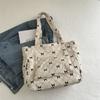 Sac à Bandoulière Doux Bow Diamd pour Femmes en Velours Côtelé Sacs de Shopping Rétro pour Femmes Sacs Fourre-tout de Voyage Multi-poches pour Dames Sacs à Main