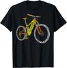 Bicycle Anatomy Mountain Bike MTB Parts Funny Biker Rider TShirt Small Print Original Design Gifts T Shirts Ropa Hombre