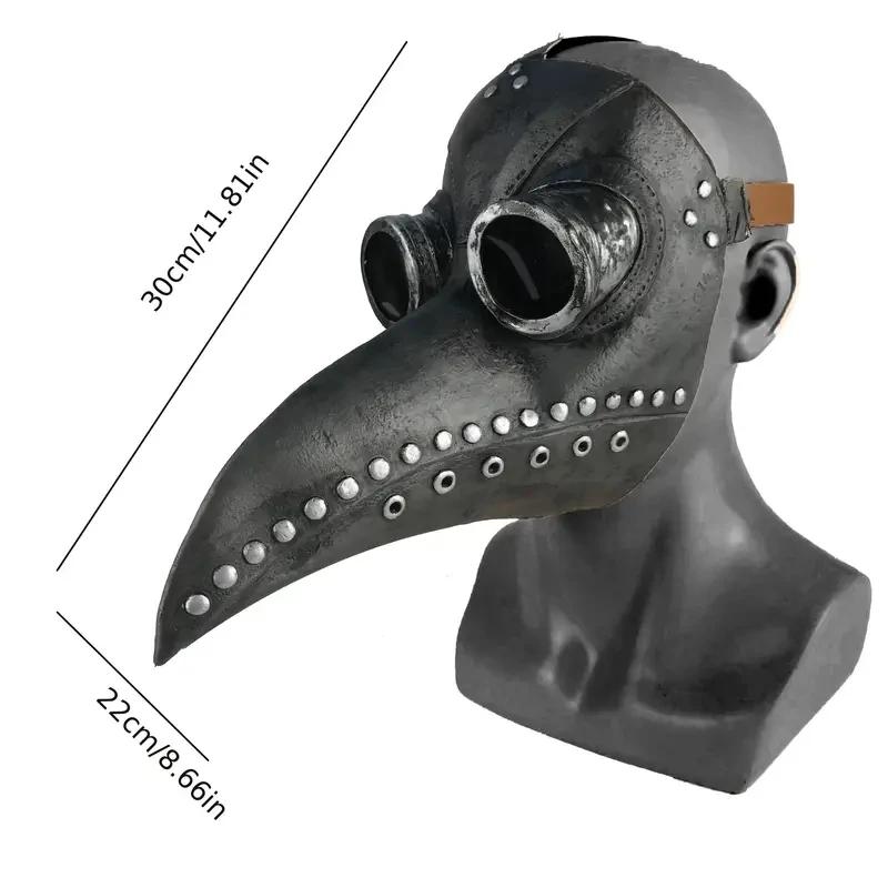 Set Maschera e Mantello del Medico della Peste Costume di Halloween Maschera Becco Umano-Uccello Costume Cosplay Oggetti di Scena per Fotografia Steampunk Regalo