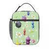 Pikmin Characters Insulated Lunch Bag for Women Children Portable Food Boxes Thermal Lunch Box Tote
