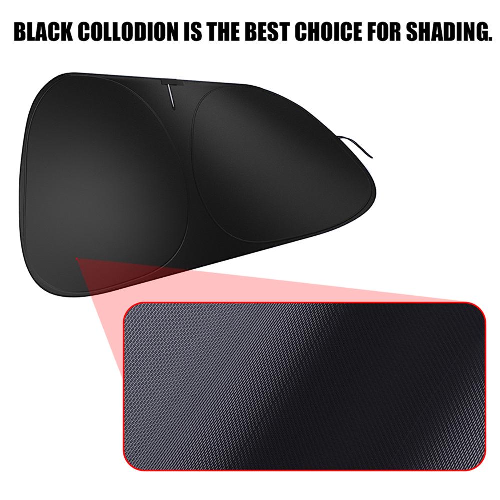 LKLA1 Foldable Car Windshield Sun Shade Umbrella Auto Sunshade Curtain for Ford Mustang Fiesta Focus Taurus Escape Kuga Explorer ST RS