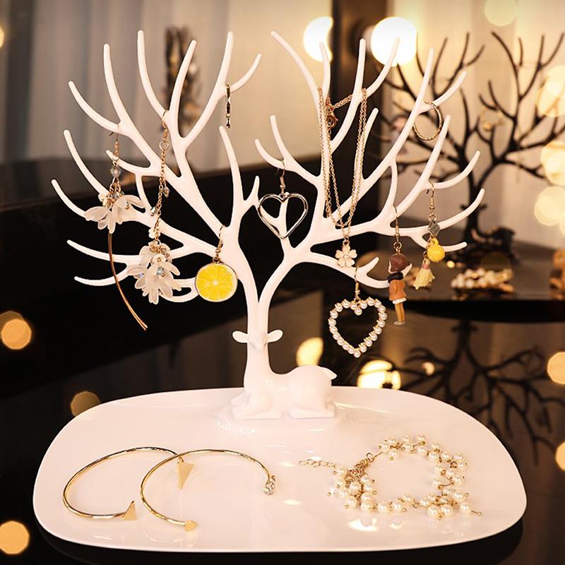 Multi Use Jewelry Display Stand Organizer Earrings Rings Necklace Keys Holder